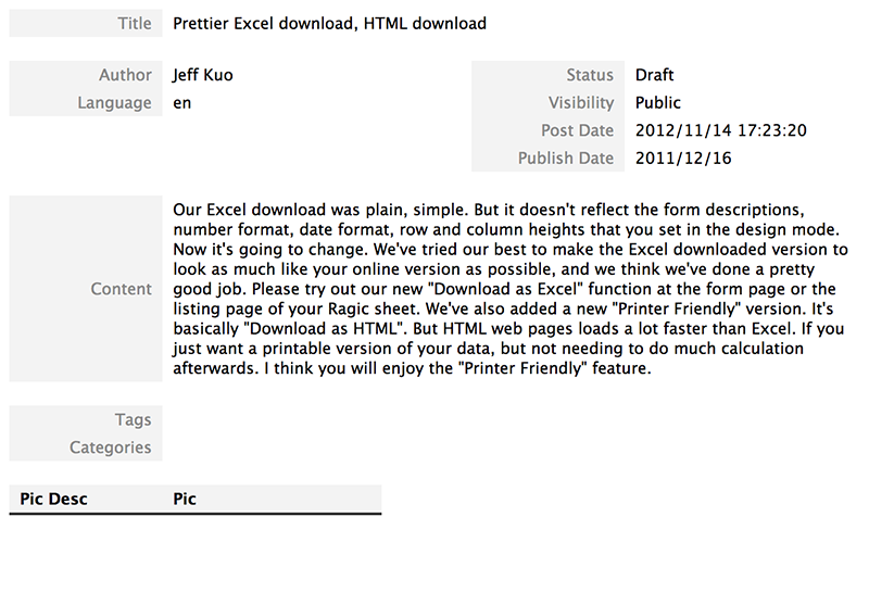 Prettier Excel download, HTML download Icon